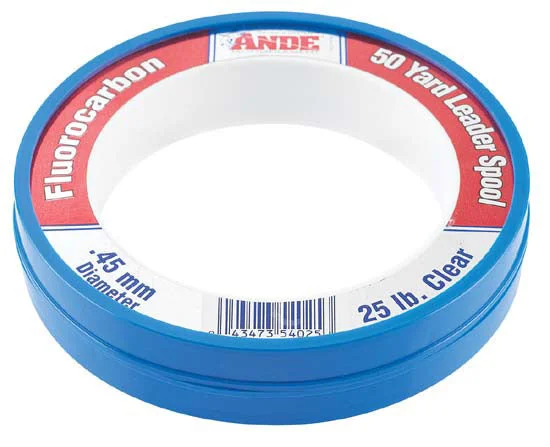 Braided Line For Light Tackle-Ande 50 Yard Fluorocarbon Leader Spool