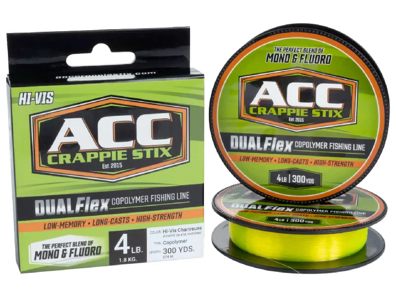 Fishing Line With Fast Action-ACC Crappie Stix DUALFlex Copolymer Line