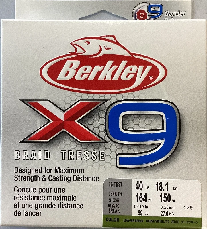 Fishing Line For Long Casts-Berkley X9BFS40-22 X9 Braid