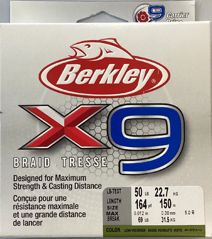 High Strength Fishing Line-Berkley X9BFS50-22 X9 Braid