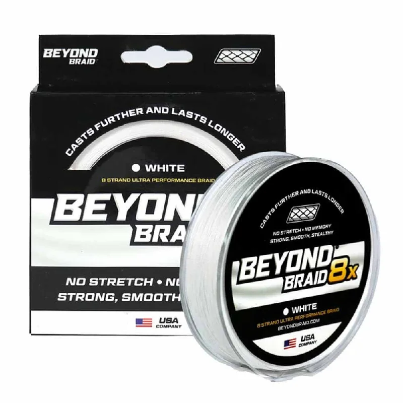 Top Fishing Line For Casting-Beyond Braid White 8X Strands 300Yds