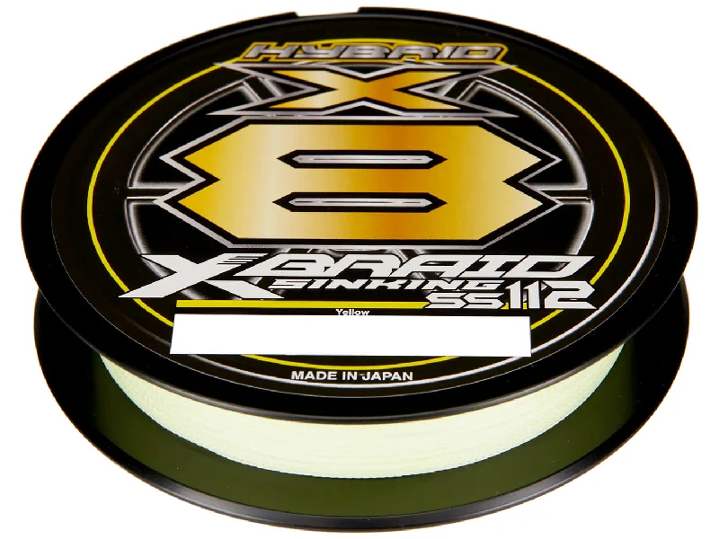 High Strength Fishing Line-XBraid Sinking SS112 Braid Braided Line Yellow