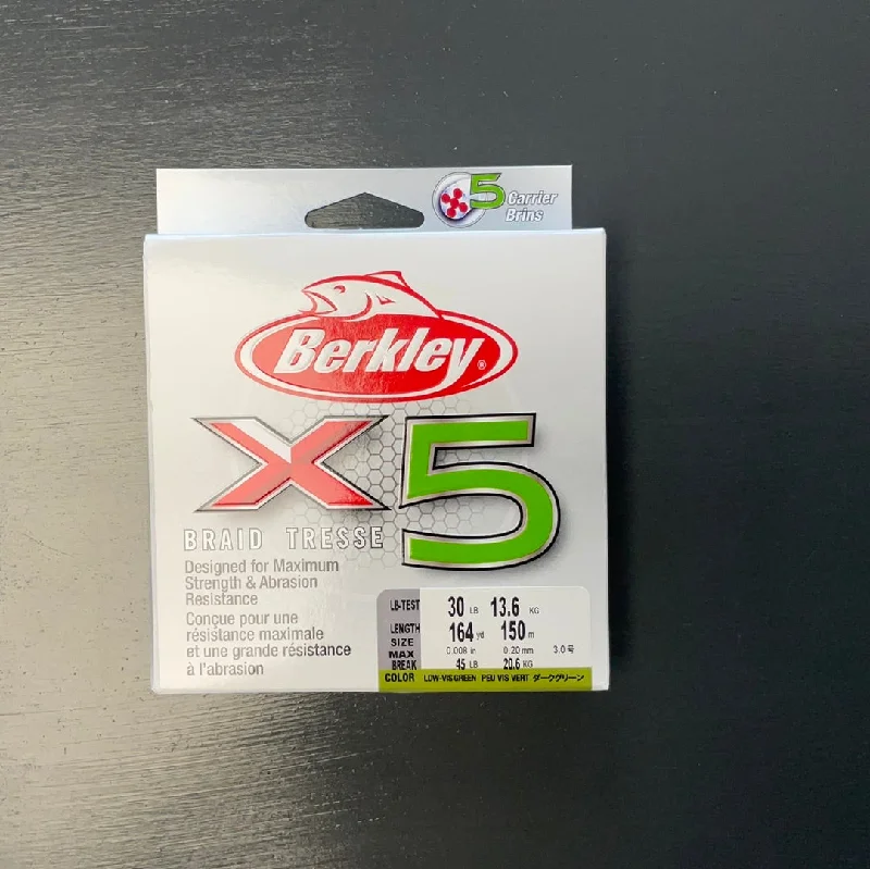 Braided Fishing Line-Berkley X5BFS30-22 X5 Braid