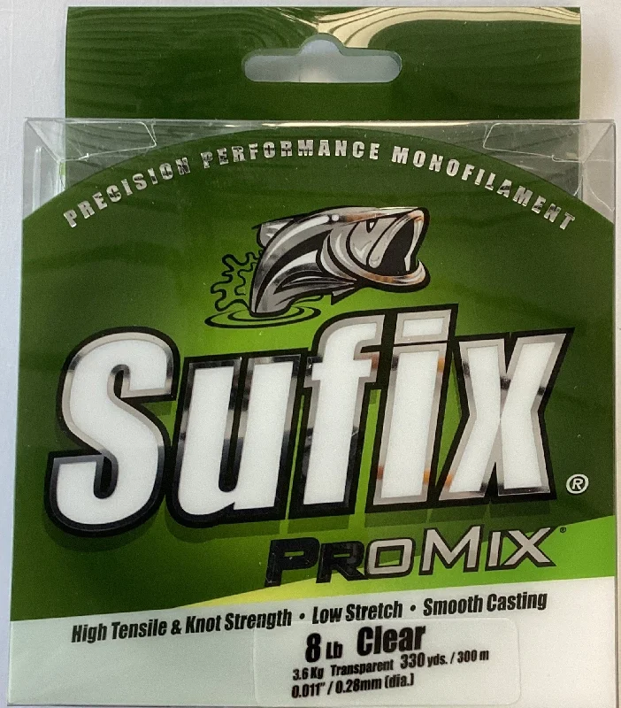 Fishing Line For Salmon-Sufix 602-008C ProMix Monofilament Line 8lb 330yd Clear Boxed