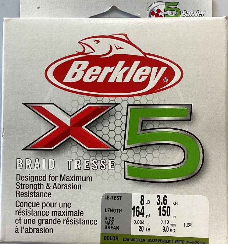 Fishing Line For Ponds-Berkley X5BFS8-22 X5 Braid