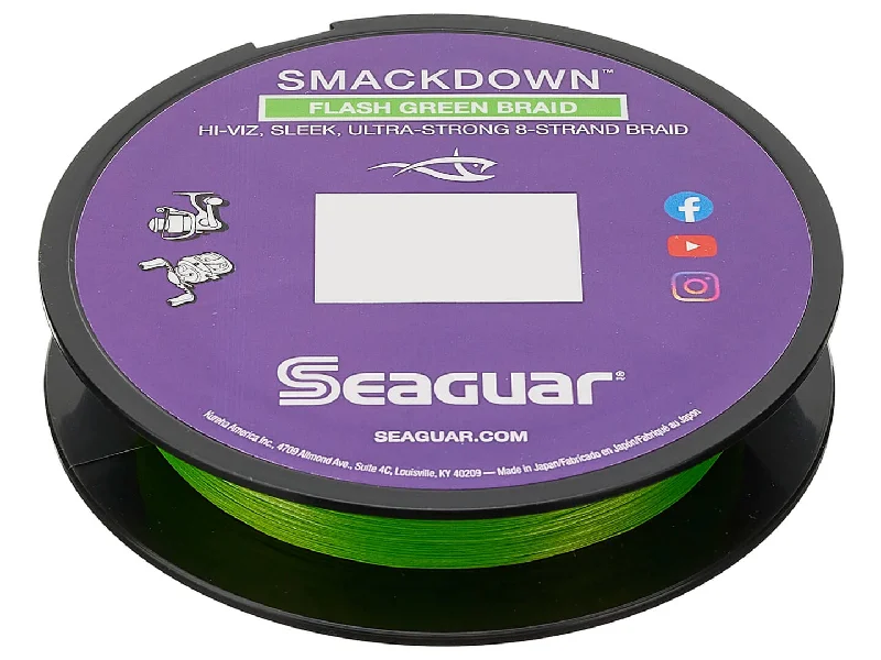 Fishing Line For Fly Fishing-Seaguar Smackdown Braided Line Flash Green