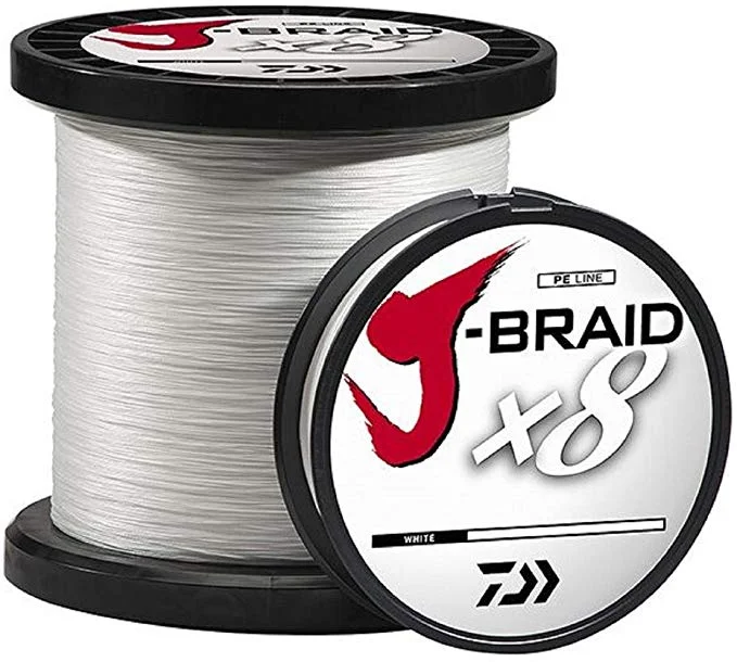 Best Fishing Line For Cold Water Fishing-Daiwa J-Braid X8 330YDS White Braided Line