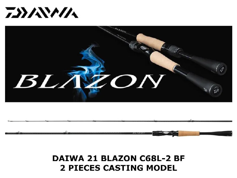 Best Fishing Rod For Bass Fishing-Daiwa 21 Blazon 2 Pieces Baitcasting Model C68L-2 BF