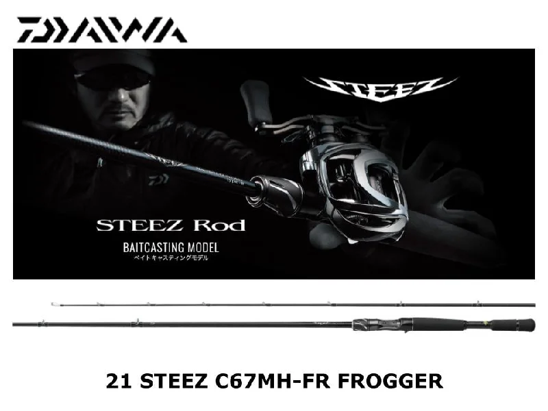 Telescopic Fishing Rod For Travel-Daiwa 21 Steez Casting C67MH-FR FROGGER