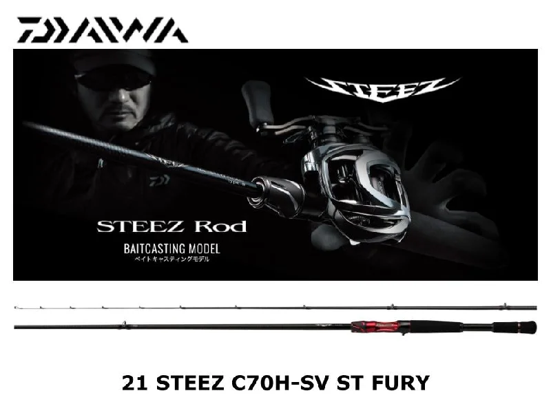 Best Fishing Rod For Targeting Big Fish-Daiwa 21 Steez Casting C70H-SV ST FURY