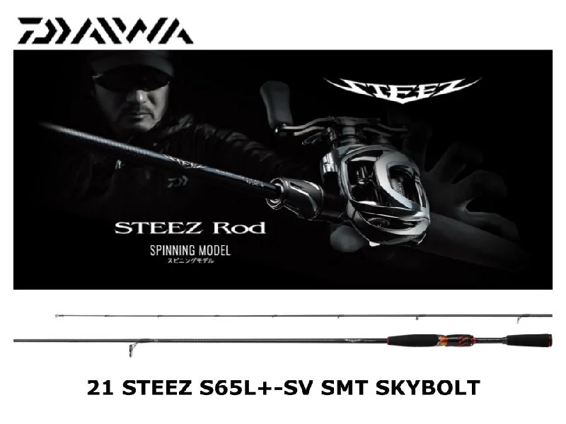 Fishing Rod For Heavy Duty Use-Daiwa 21 Steez S65L+-SV SMT SKYBOLT