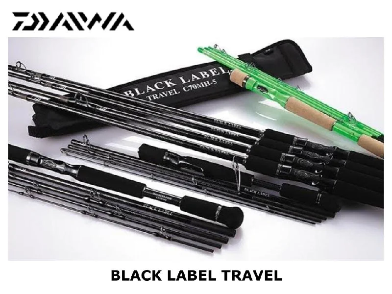 Fishing Rod For Catching Fish In High Water-Daiwa Black Label Travel C61XXH-5 SB