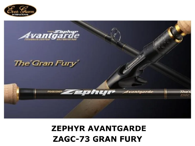 Best Fishing Rod For Big Catching Adventures-Pre-Order Evergreen Zephyr Avantgarde Baitcasting ZAGC-73 Gran Fury