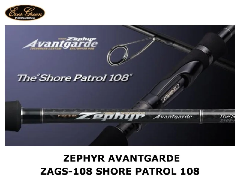 Reliable Fishing Rod For High Tension-Evergreen Zephyr Avantgarde ZAGS-108 Shore Patrol 108