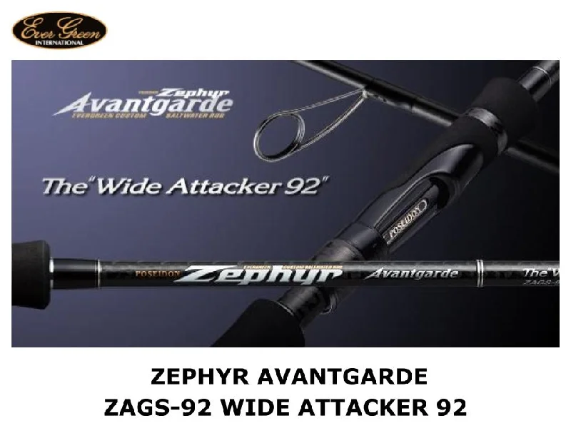 Heavy-Duty Rod For Big Fish Catches-Evergreen Zephyr Avantgarde ZAGS-92 Wide Attacker 92