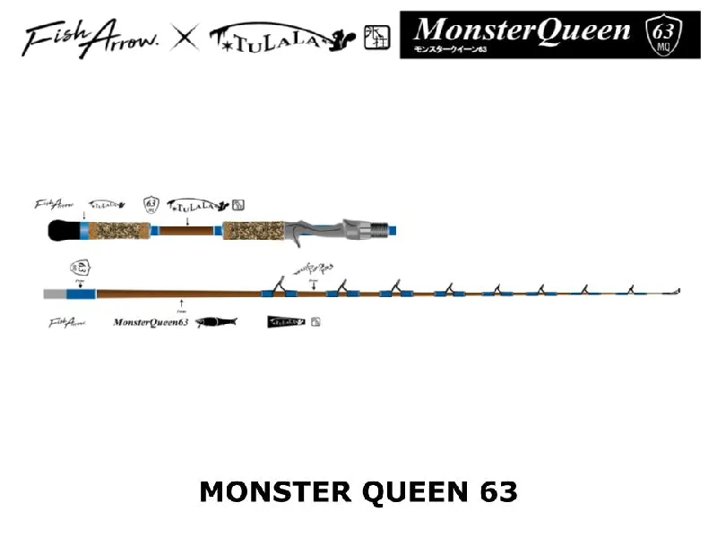 Versatile Fishing Rod For Various Techniques-Fish Arrow x Tulala Monster Queen 63