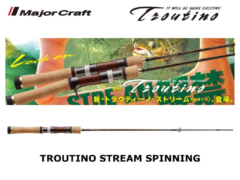 Spinning Rod For River Fishing-Pre-Order Major Craft Troutino Stream Spinning TTS-382UL