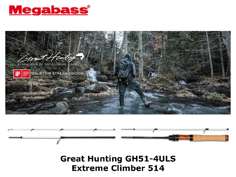 Best Fishing Rod For Small Lakes-Megabass Great Hunting GH51-4ULS Extreme Climber 514