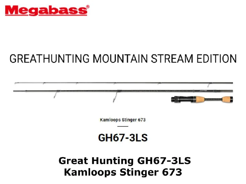 Spinning Rod For Catching Big Trout-Megabass Great Hunting GH67-3LS Kamloops Stinger 673