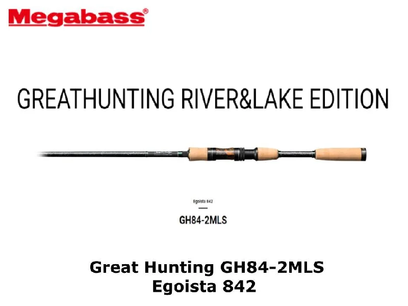 Spinning Rod For All Water Types-Megabass Great Hunting GH84-2MLS Egoista 842