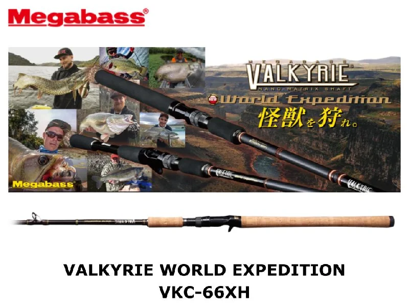 Best Fishing Rod For Beginners On A Budget-Megabass Valkyrie World Expedition VKC-66XH