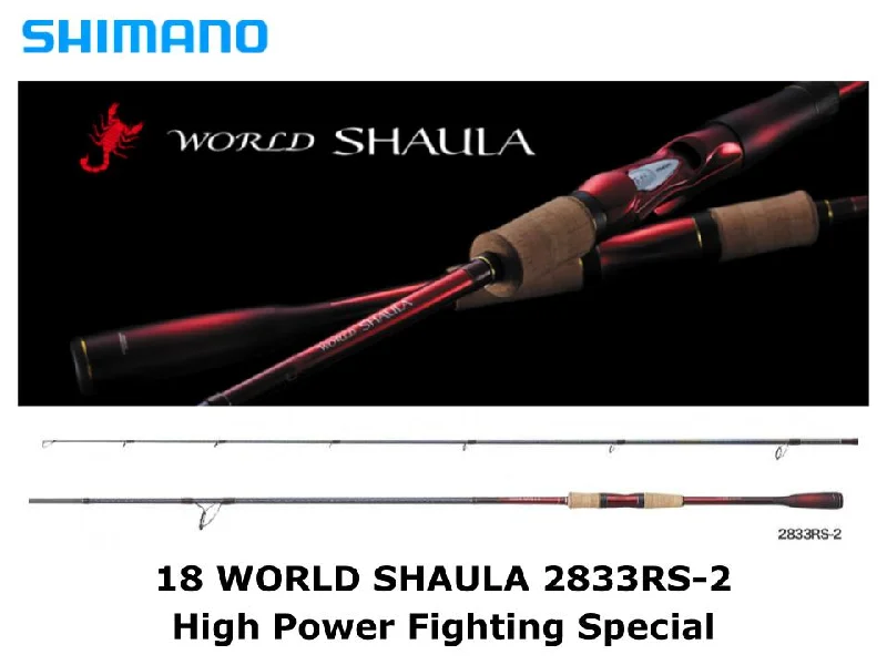 Multi-Purpose Fishing Rod-Pre-Order Shimano 18 World Shaula Spinning 2833RS-2 High Power Fighting Special