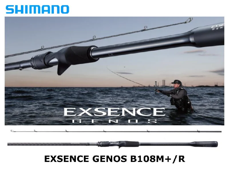 Professional Fishing Rod For Experts-Pre-Order Shimano 20 Exsence Genos Baitcasting B108M+/R