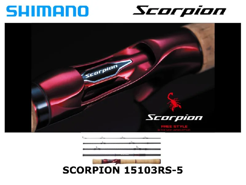 Durable Fishing Rod For Tough Conditions-Pre-Order Shimano 20 Scorpion 15103RS-5 5-Piece Baitcasting Model