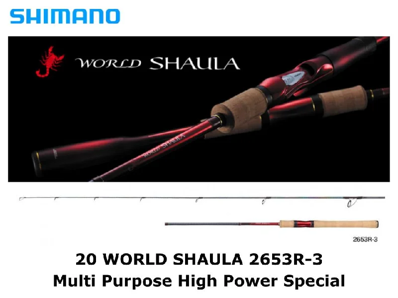 Strong Fishing Rod For Tough Fish-Pre-Order Shimano 20 World Shaula Spinning 2653R-3 Multi Purpose High Power Special