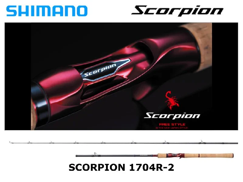 Fishing Rod For Boat Fishing-Pre-Order Shimano 20 Scorpion 1704R-2 One & Half Two-Piece Baitcasting Model