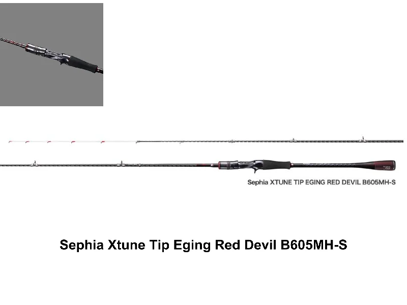 Best Fishing Rod For Weedy Waters-Pre-Order Shimano Sephia Xtune Tip Eging Red Devil B605MH-S