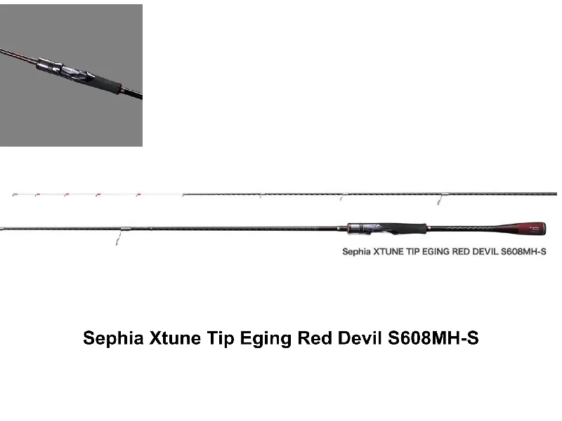 Spinning Rod For Large Reservoirs-Pre-Order Shimano Sephia Xtune Tip Eging Red Devil S608MH-S