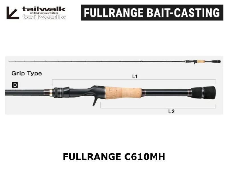 Best Fishing Rod For Light Lures-Tailwalk Fullrange C610MH