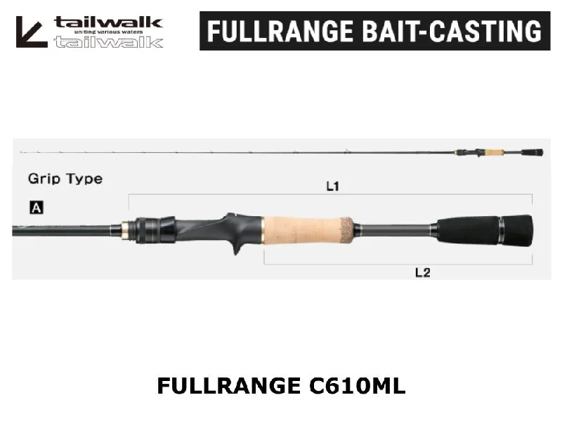 Strong Fishing Rod For Light Tackle-Tailwalk Fullrange C610ML