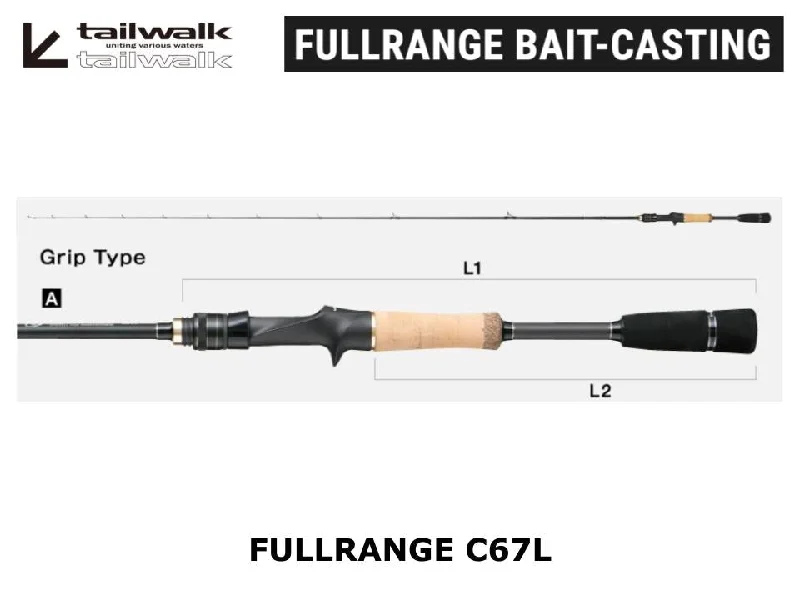 Fishing Rod For Small Tackle-Tailwalk Fullrange C67L