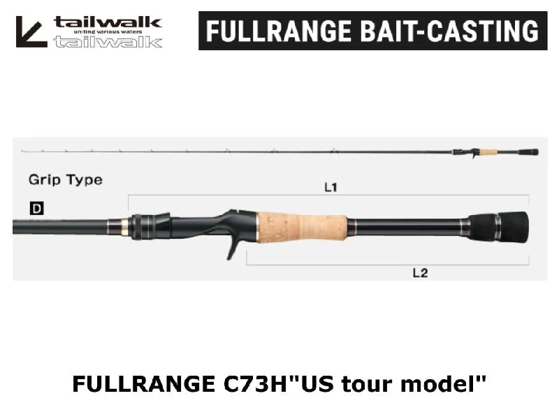 Spinning Rod For Offshore Adventures-Tailwalk Fullrange C73H"US tour model"