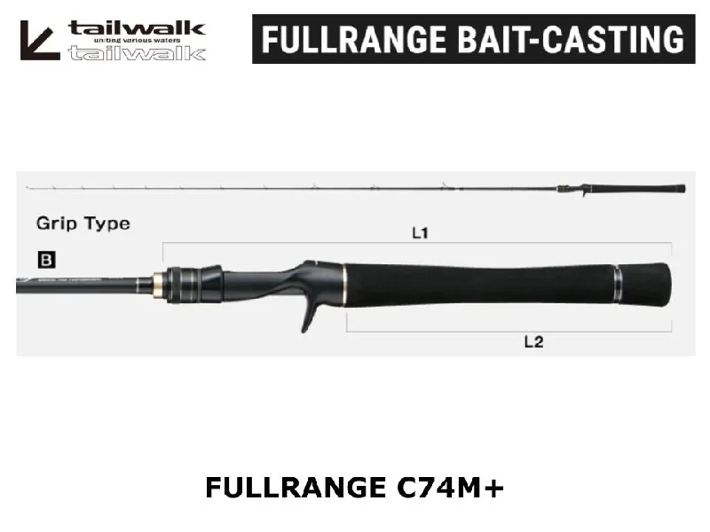 Heavy Duty Fishing Rod For Bigger Catches-Tailwalk Fullrange C74M+