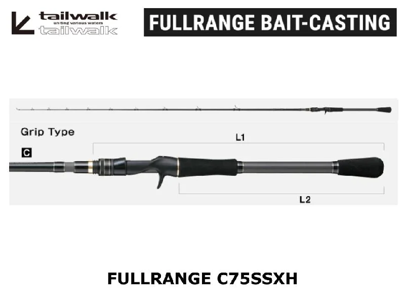 Strong, Durable Fishing Rod For Big Game-Tailwalk Fullrange C75SSXH