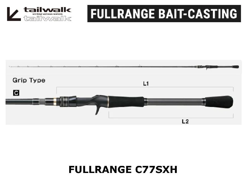 Fishing Rod For Trolling On A Boat-Tailwalk Fullrange C77SXH