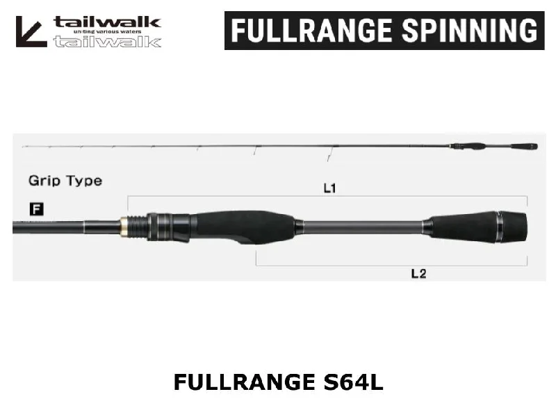 High Torque Fishing Rod For Heavy Lures-Tailwalk Fullrange S64L