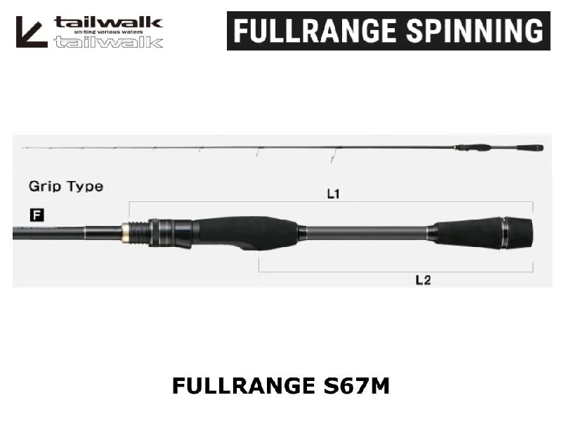 Fishing Rod With Sturdy Reel Seat-Tailwalk Fullrange S67M