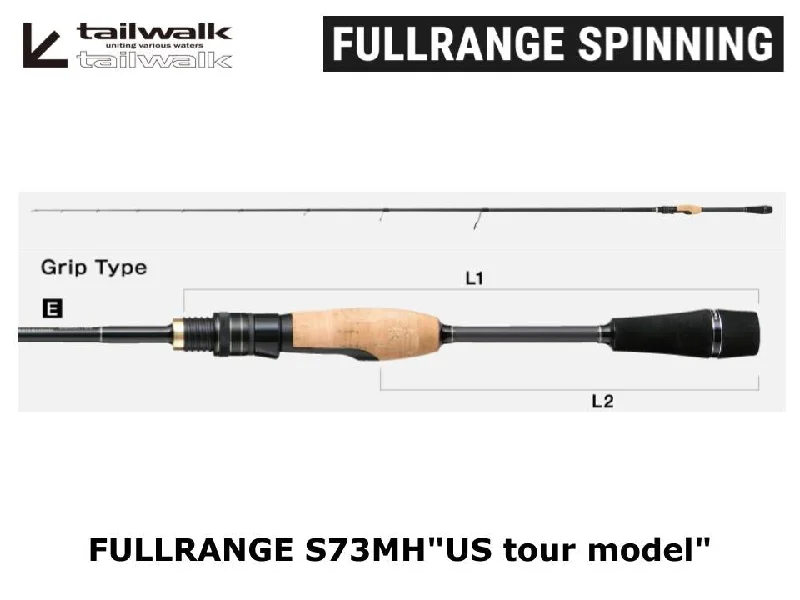 Best Fishing Rod For River Tides-Tailwalk Fullrange S73MH"US tour model"