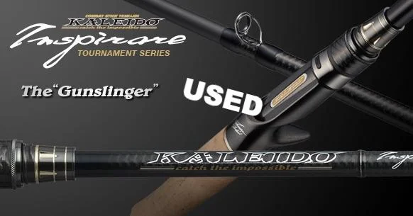 Fishing Rod For Light Tackle Fishing-Used Evergreen Kaleido Inspirare TKIC-610H Gunslinger Tournament Series