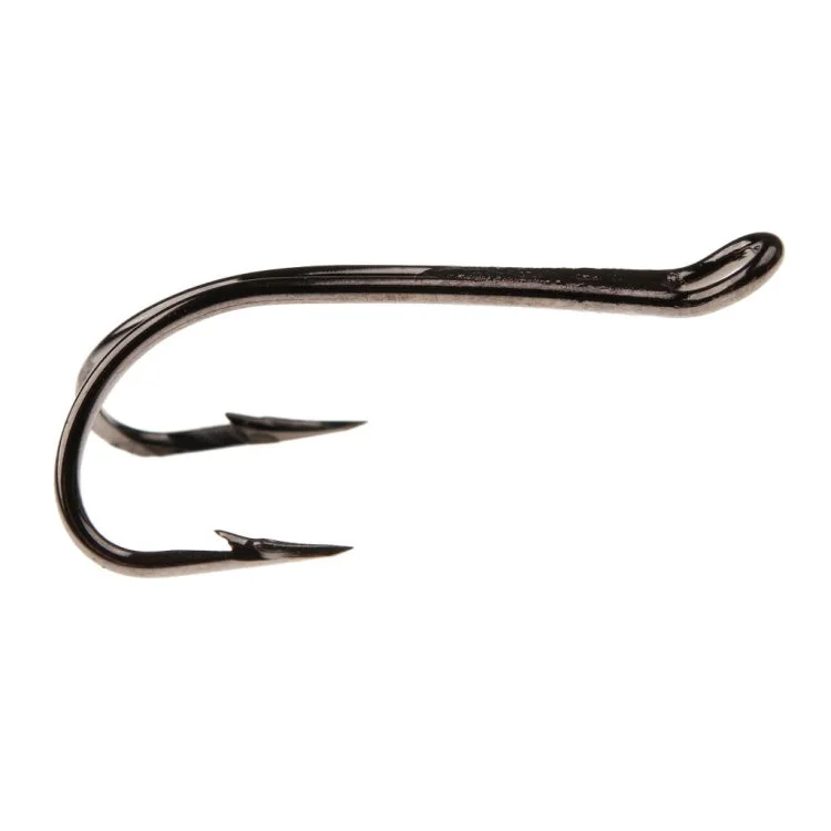 Fish Hooks For Heavy Lures-Ahrex HR428 Tying Double Hooks - Black Nickel