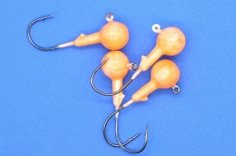 Best Fish Hooks For Rough Conditions-Big Sky 1/4oz Ball Jigs Glow 4/pack