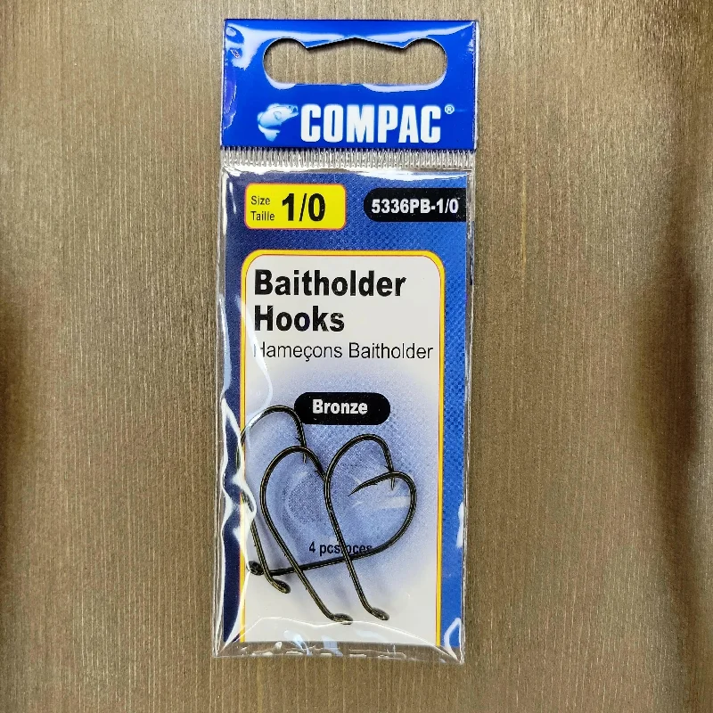 Best Fish Hooks For Shark Fishing-COMPAC Bait Hooks 4pcs #1/0