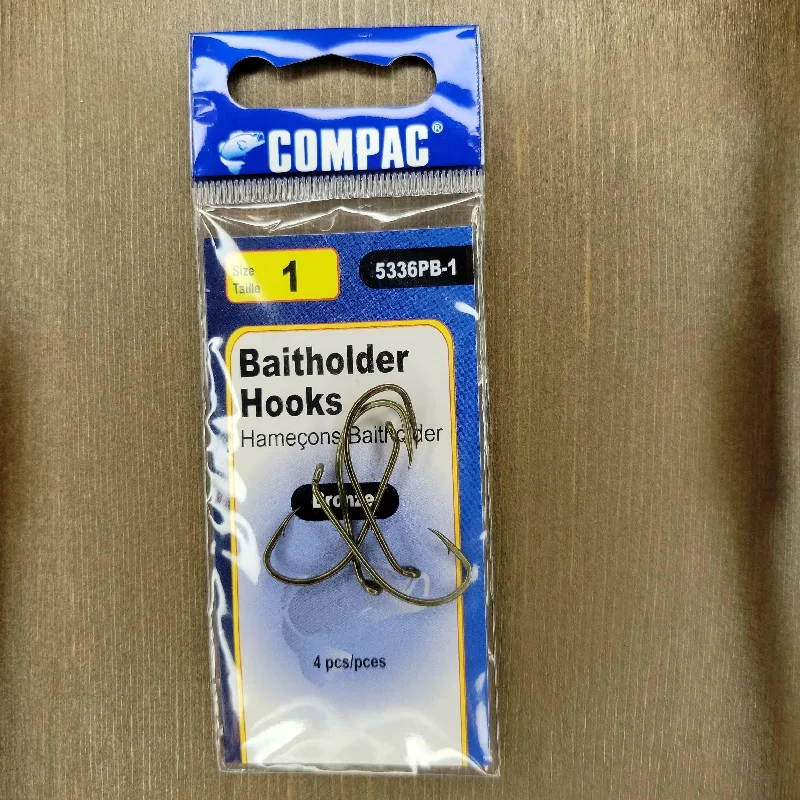 Best Fish Hooks For Fly Rods-COMPAC Bait Hooks 4pcs #1