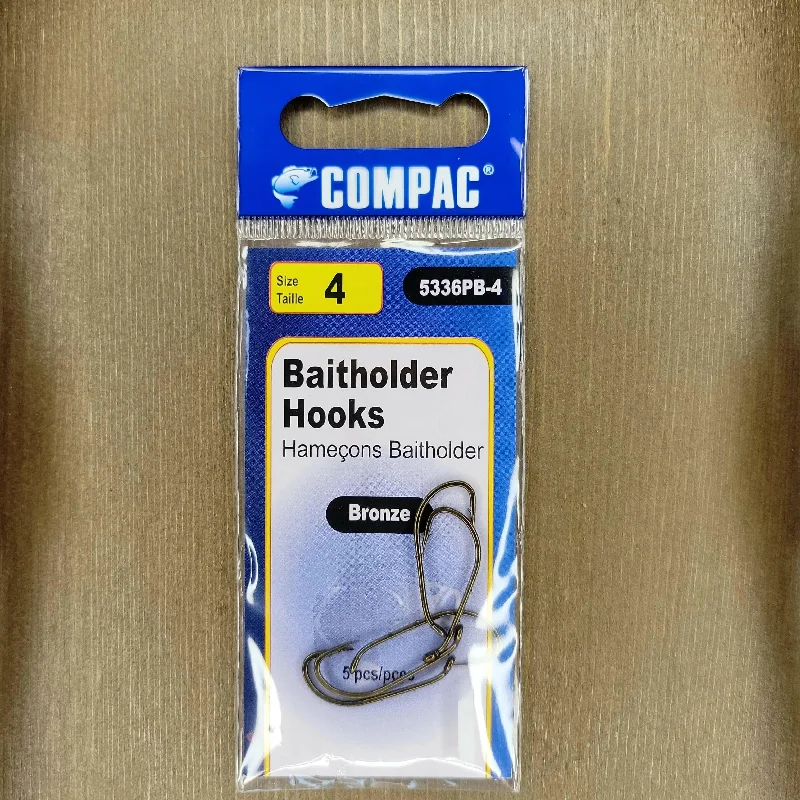 Best Fish Hooks For Ice Fishing-COMPAC Bait Hooks 5pcs #4