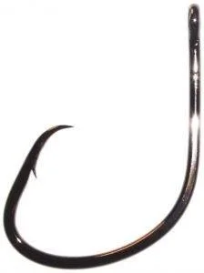 Fish Hooks For Catching Bass-Daiichi Circle Wide Hook Offset Black Nickel Size 1-0 7ct