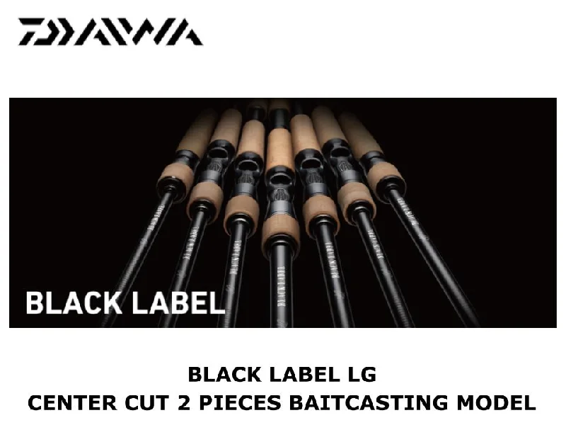 Fishing Rod For Slow Current-Daiwa Black Label LG Center Cut 2 Pieces Baitcasting 632MLFB